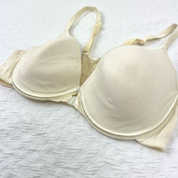 BUY 1 GET 1 FREE vanity fair 34c cotton front close bra lightly lined cake batte - Picture 4 of 9